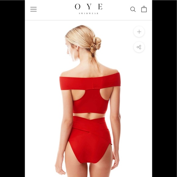 OYE Swimwear Lucette Coral Bikini Set, Small & Large - Picture 5 of 16